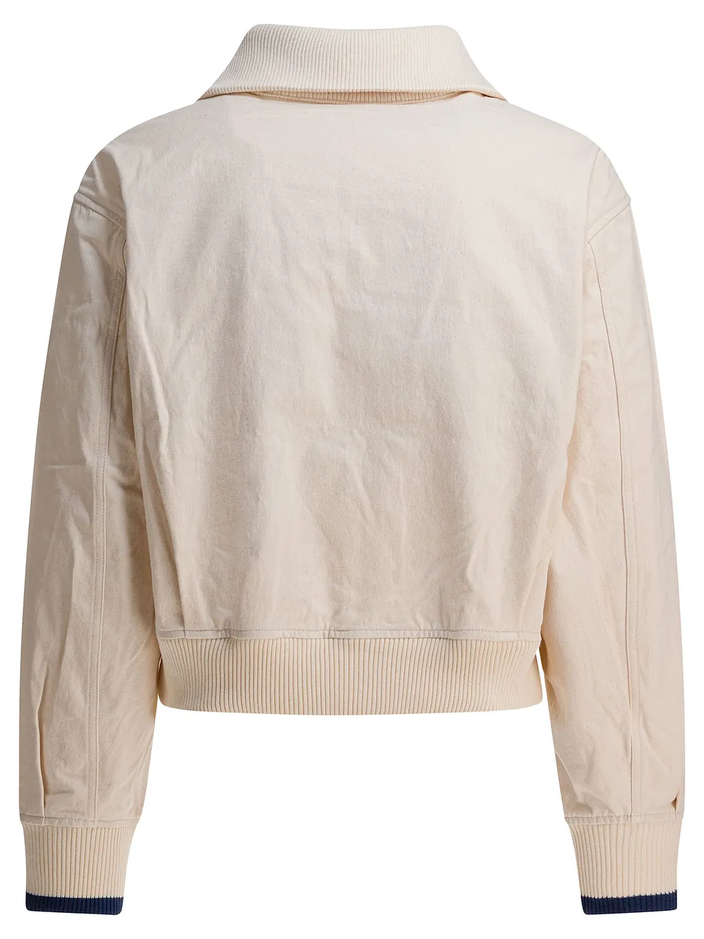 Zip-Front Ribbed-Cuff Jacket