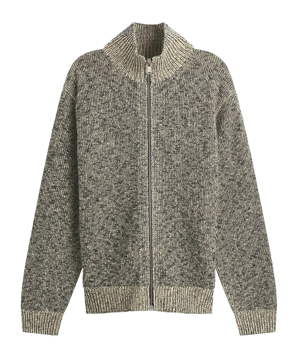 Long-Sleeved Wool Blend Sweater