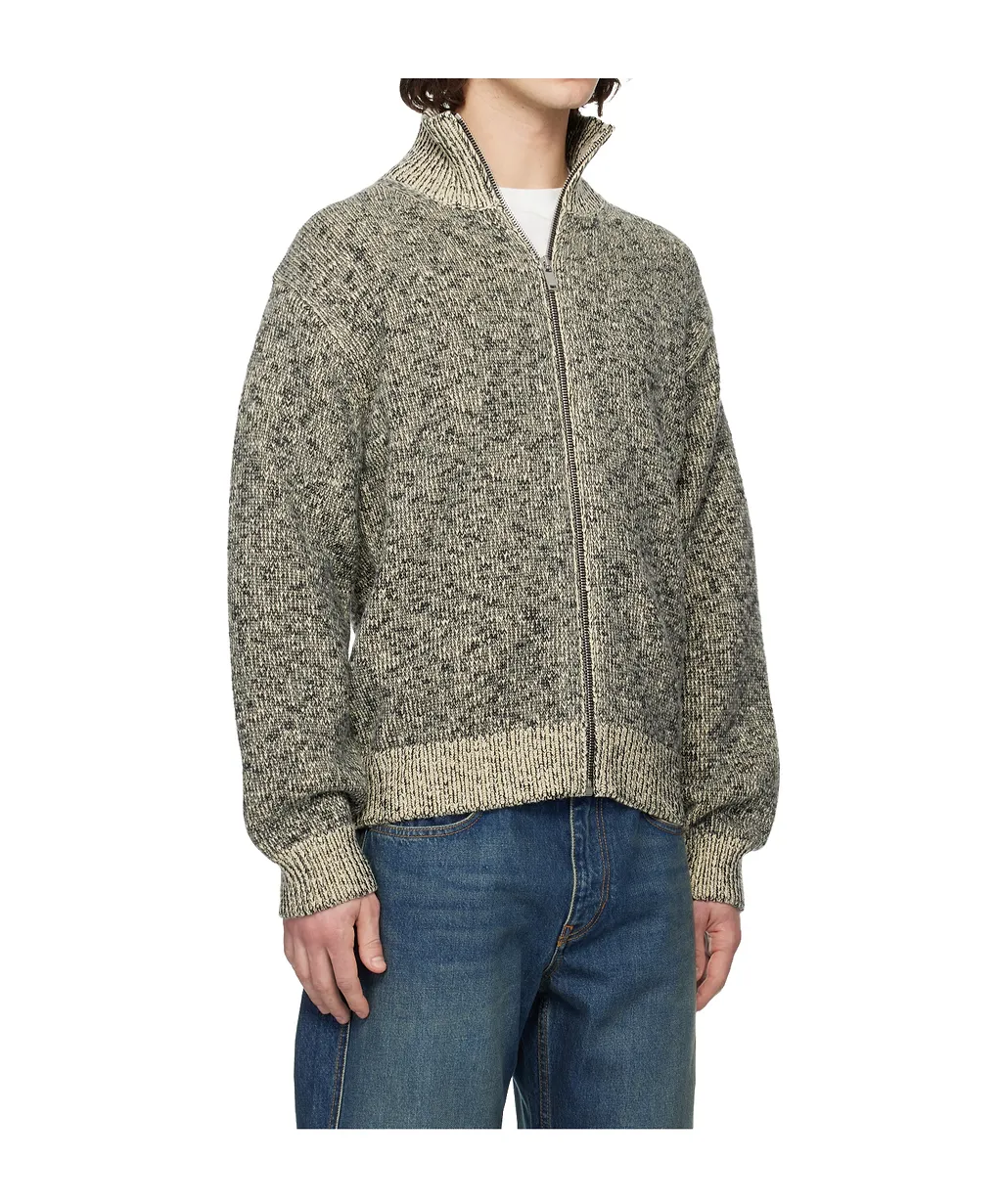 Long-Sleeved Wool Blend Sweater