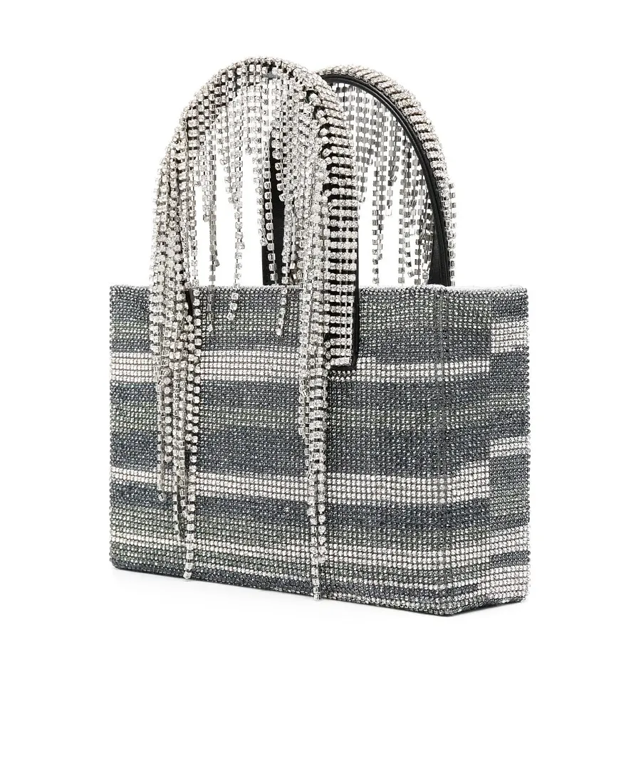 Kara Embellished Fringed Top Handle Bag