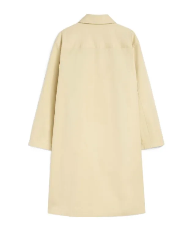Cotton Blend Poplin Coat