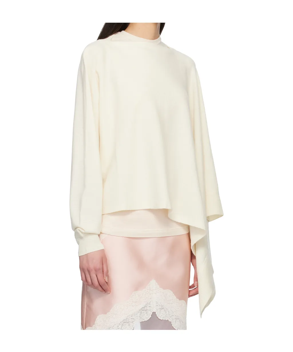 One-Sleeve Cape Knitwear
