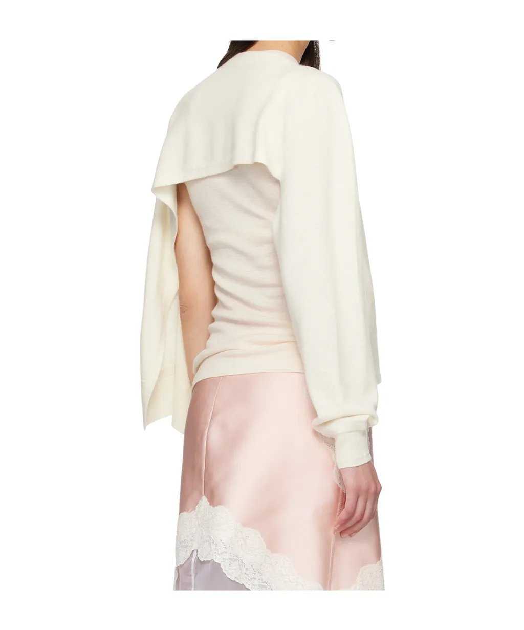 One-Sleeve Cape Knitwear