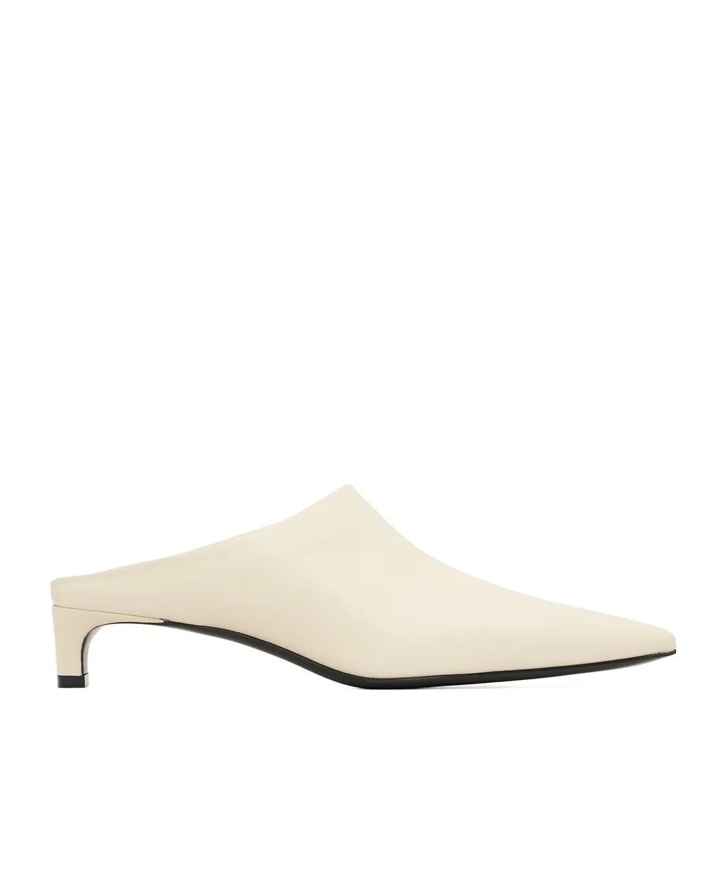Pointed-Toe High-Heeled Mules