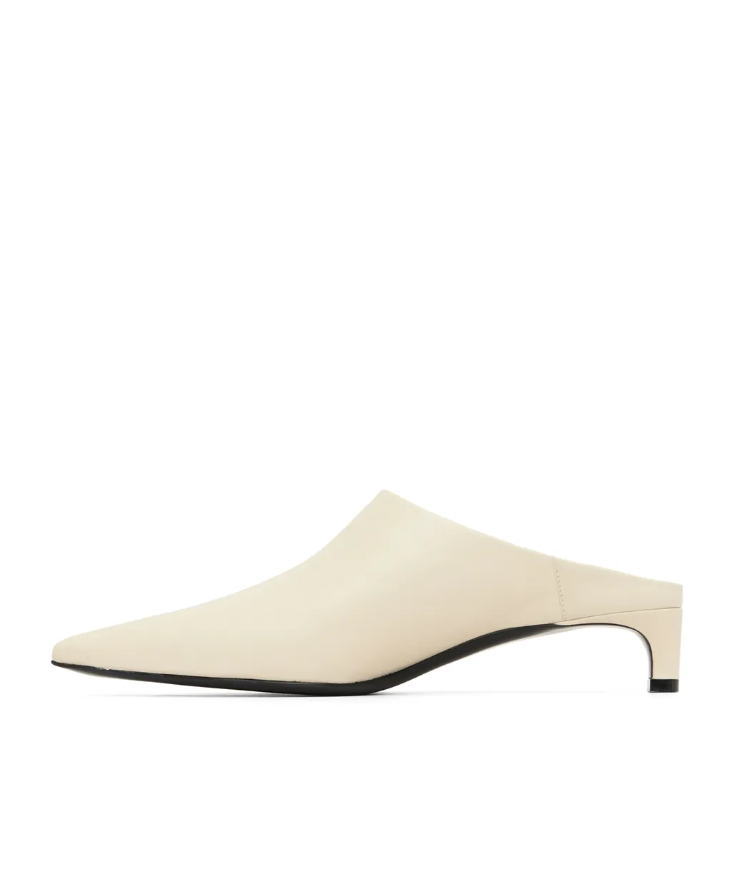 Pointed-Toe High-Heeled Mules