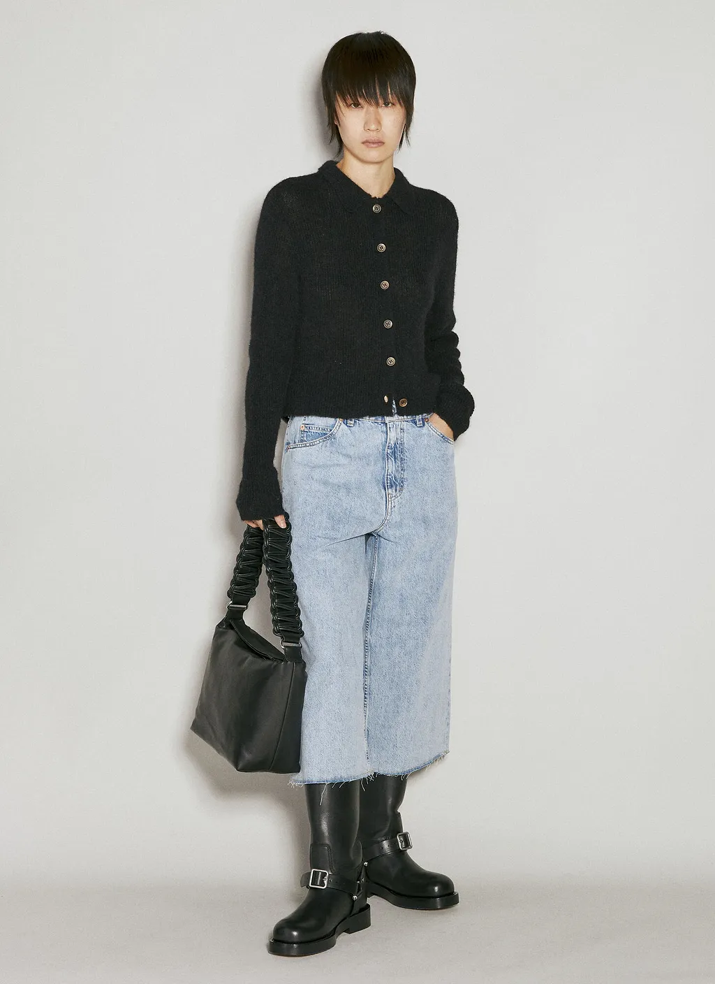 Lattice Leather Tote Bag