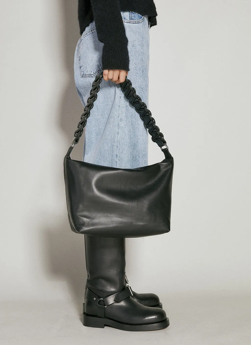 Lattice Leather Tote Bag