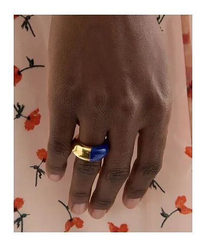 Jil Sander Two-Tone Dome Ring