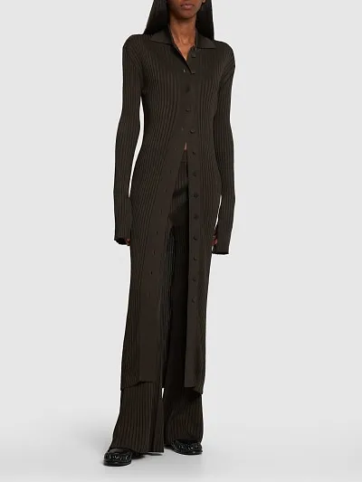 Rib Horn Casual Pants