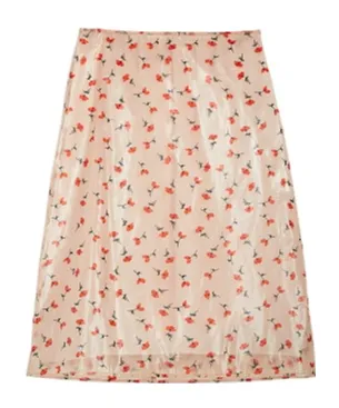 Jil Sander Floral A-Line Skirt
