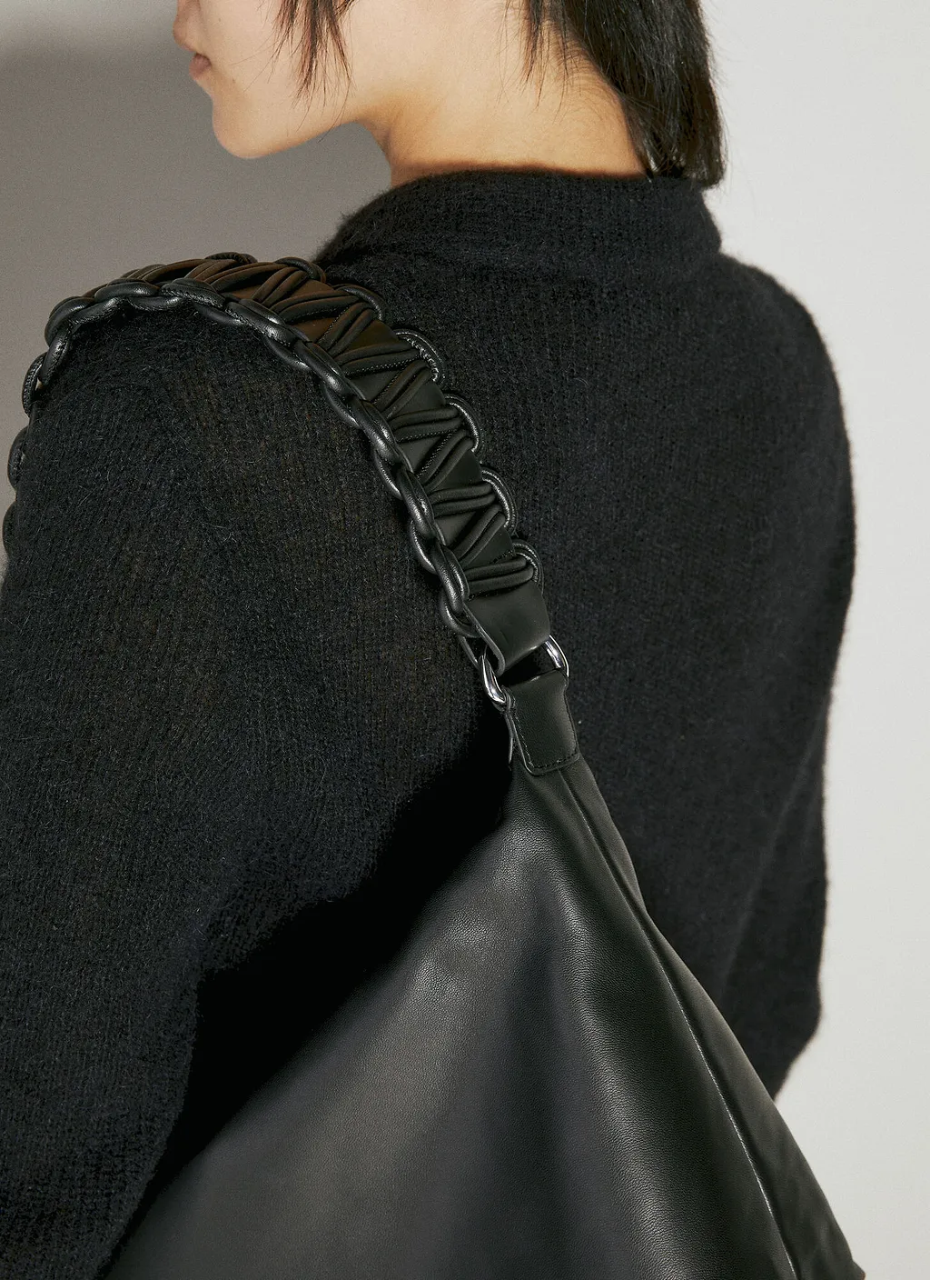 Lattice Leather Tote Bag