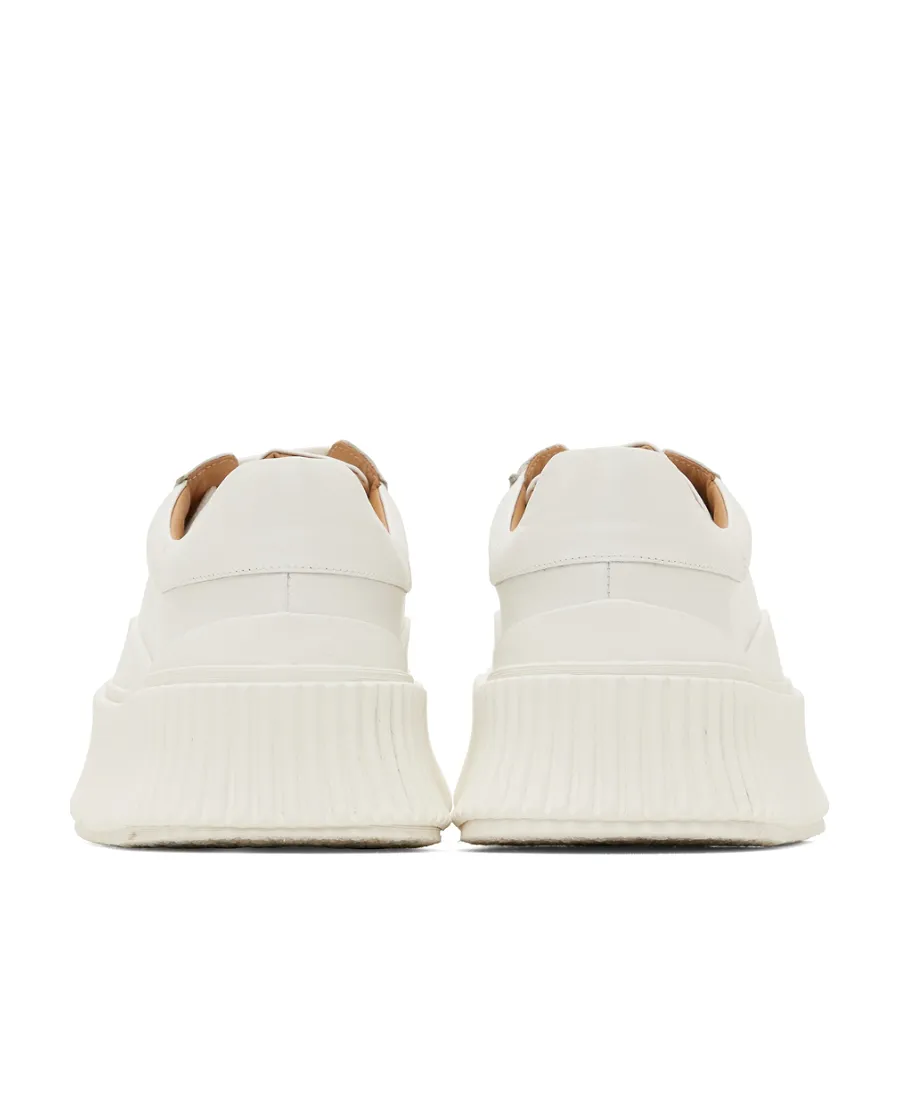 Ribbed-Sole Low-Top Sneakers