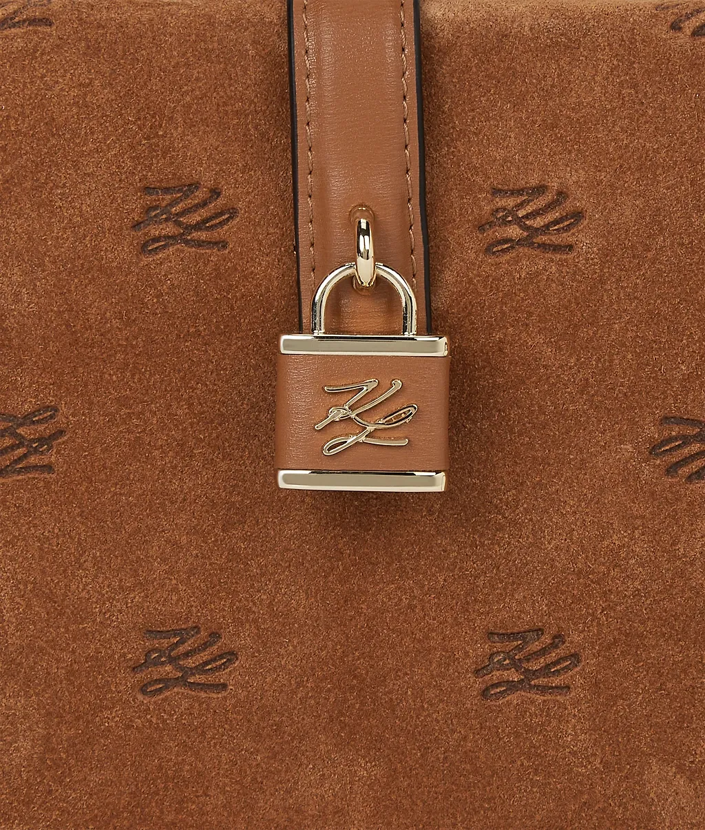 K/Autograph Suede Trunk Bag