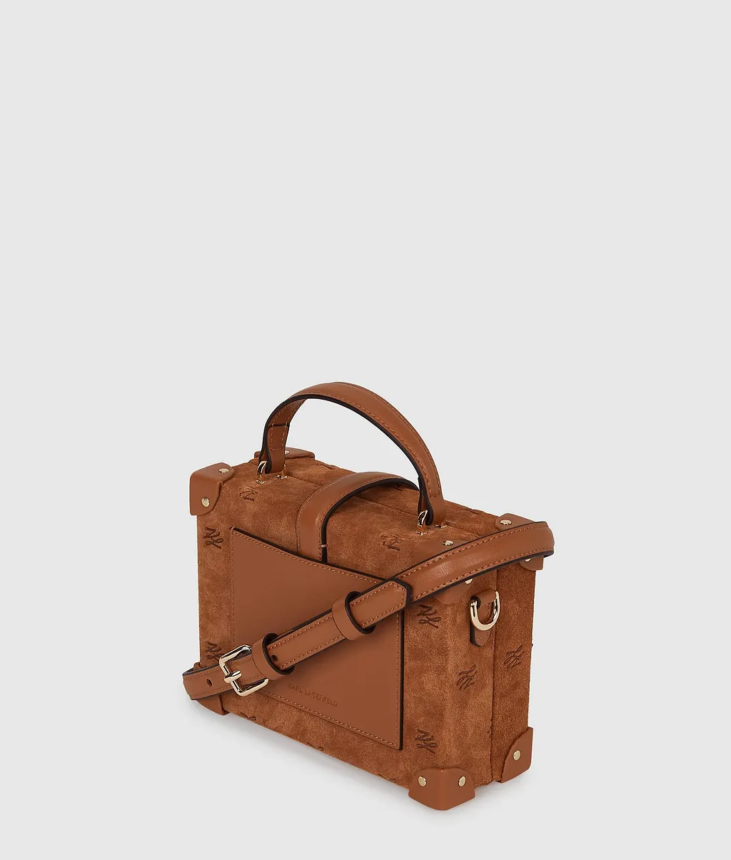 K/Autograph Suede Trunk Bag