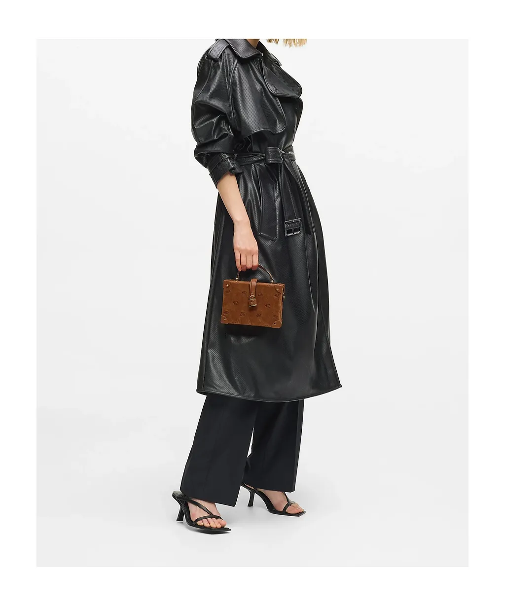 K/Autograph Suede Trunk Bag