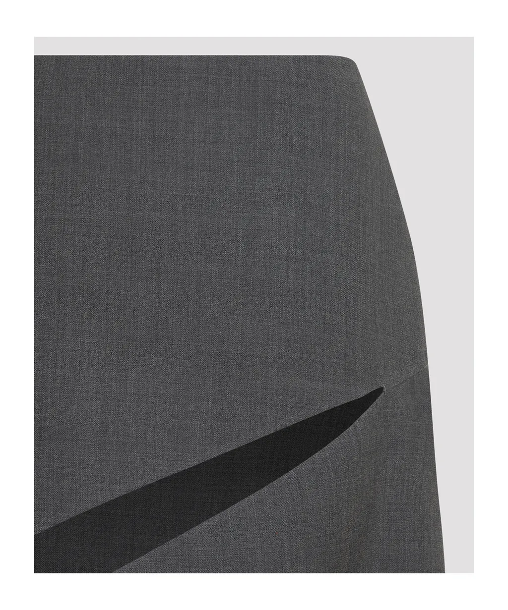 Jil Sander Asymmetric Cutout Midi Skirt