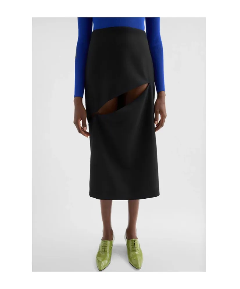 Jil Sander Cut-Out Pencil Skirt