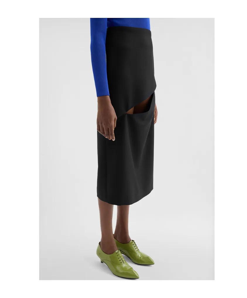 Jil Sander Cut-Out Pencil Skirt