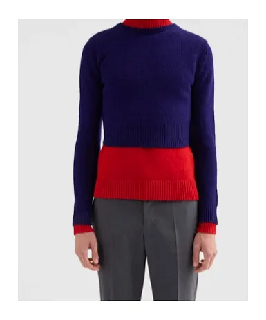 Jil Sander Crewneck Double-Layer Jumper