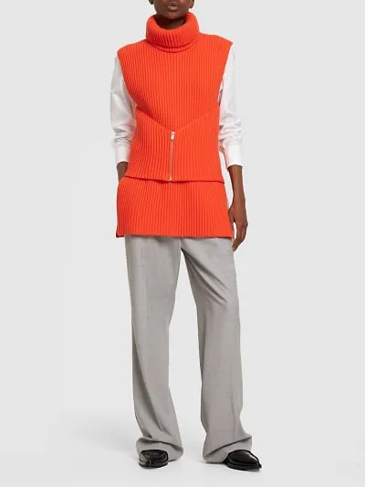Zipper Detail Vest