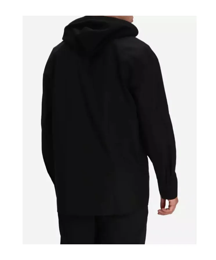 Logo-Lettering Hooded Jacket