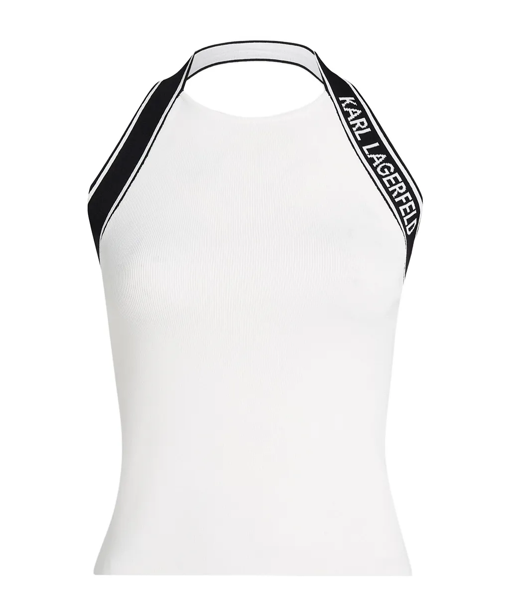 Logo-Jacquard Top