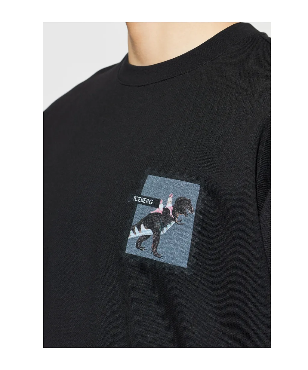 Iceberg Long Sleeve Print Sweatshirt