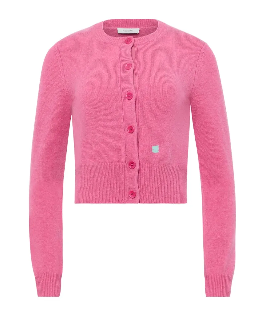 Jw Anderson Logo-Embroidered Button-Up Cardigan