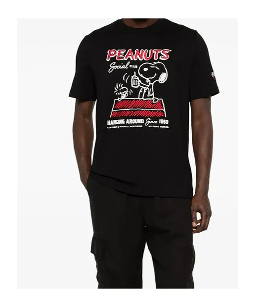 Peanuts-Embroidered T-Shirt