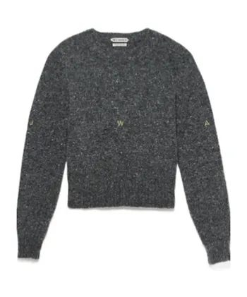 Jw Anderson Embroidered Crew Neck Knitted Sweater