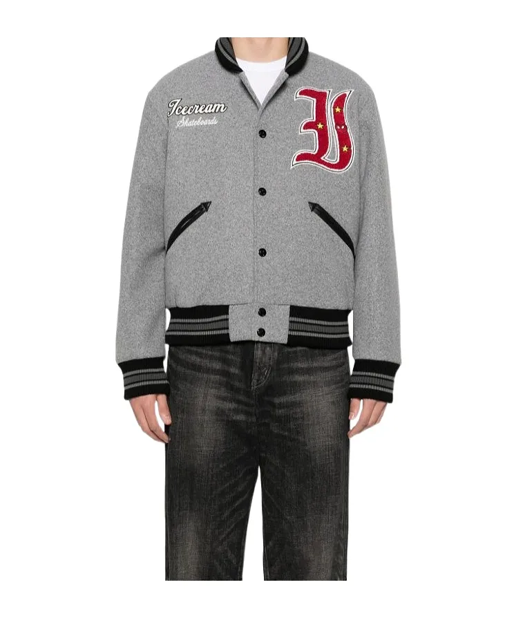 Logo-Appliqué Bomber Jacket