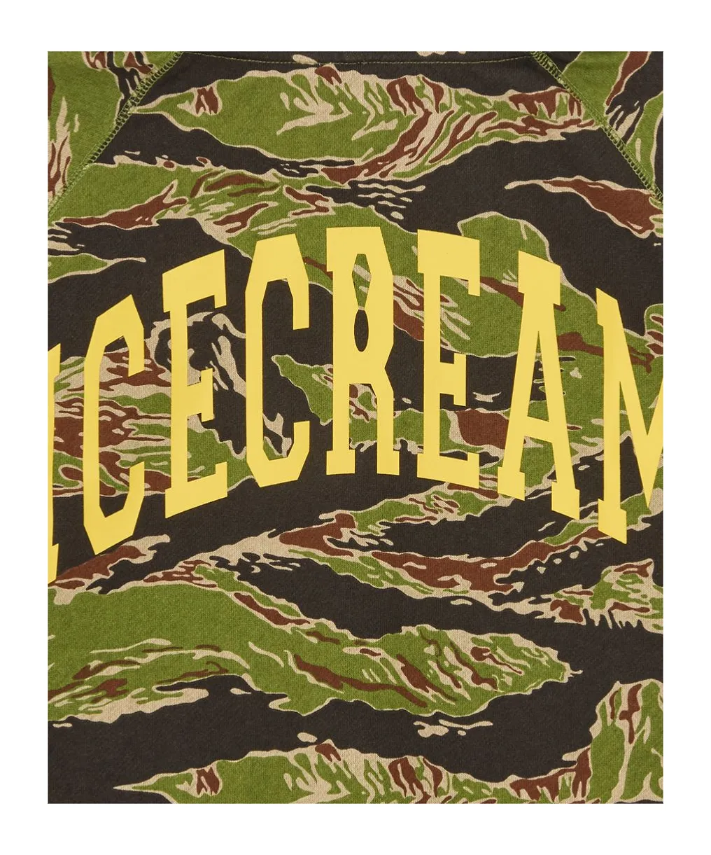 Icecream Smiley Tiger Stripe Zip-Up Hoodie