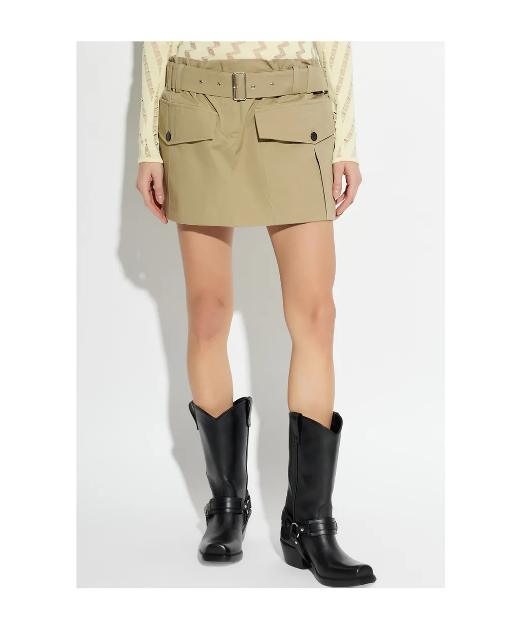 Belt Loop Mini Skirt