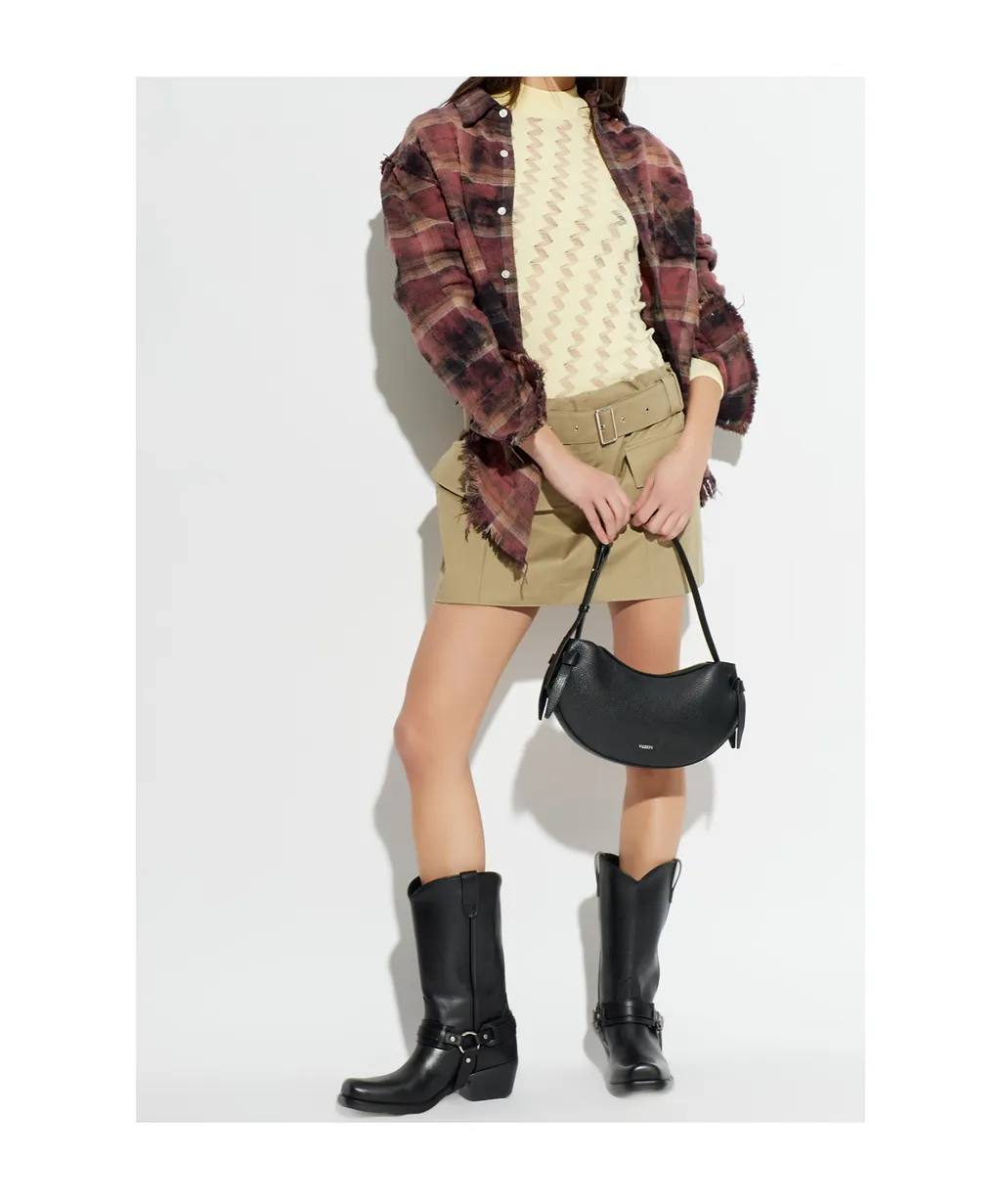Belt Loop Mini Skirt