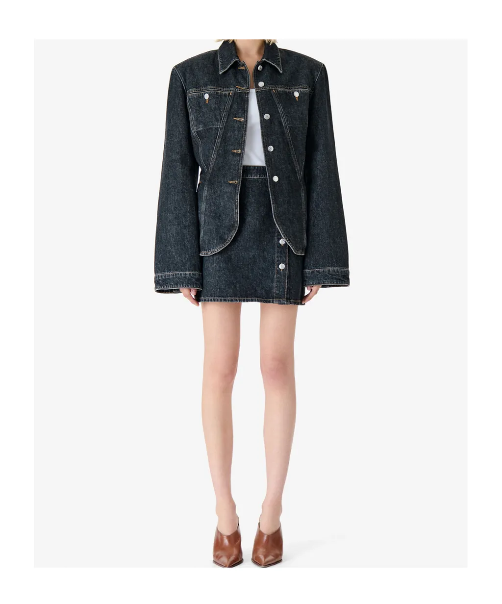 Iro Button-Front Mini Skirt