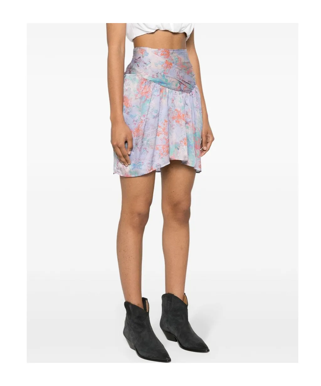 Printed Midi Skirt
