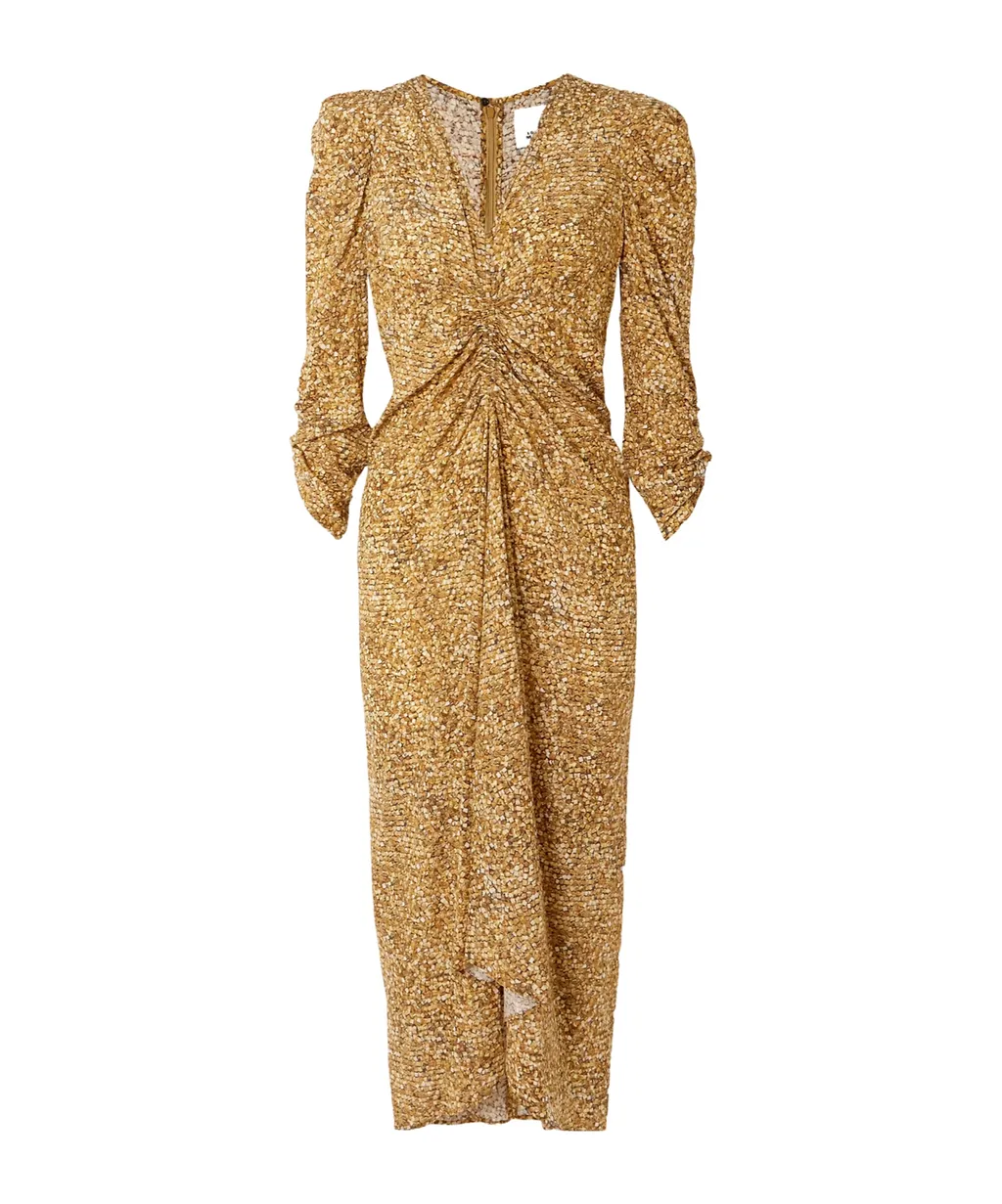 Albini Printed Pleated Dress