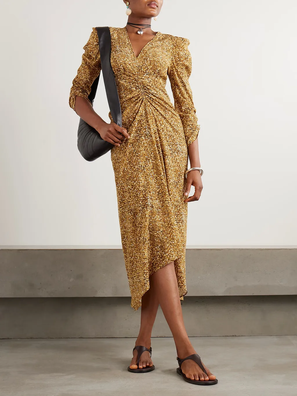 Albini Printed Pleated Dress