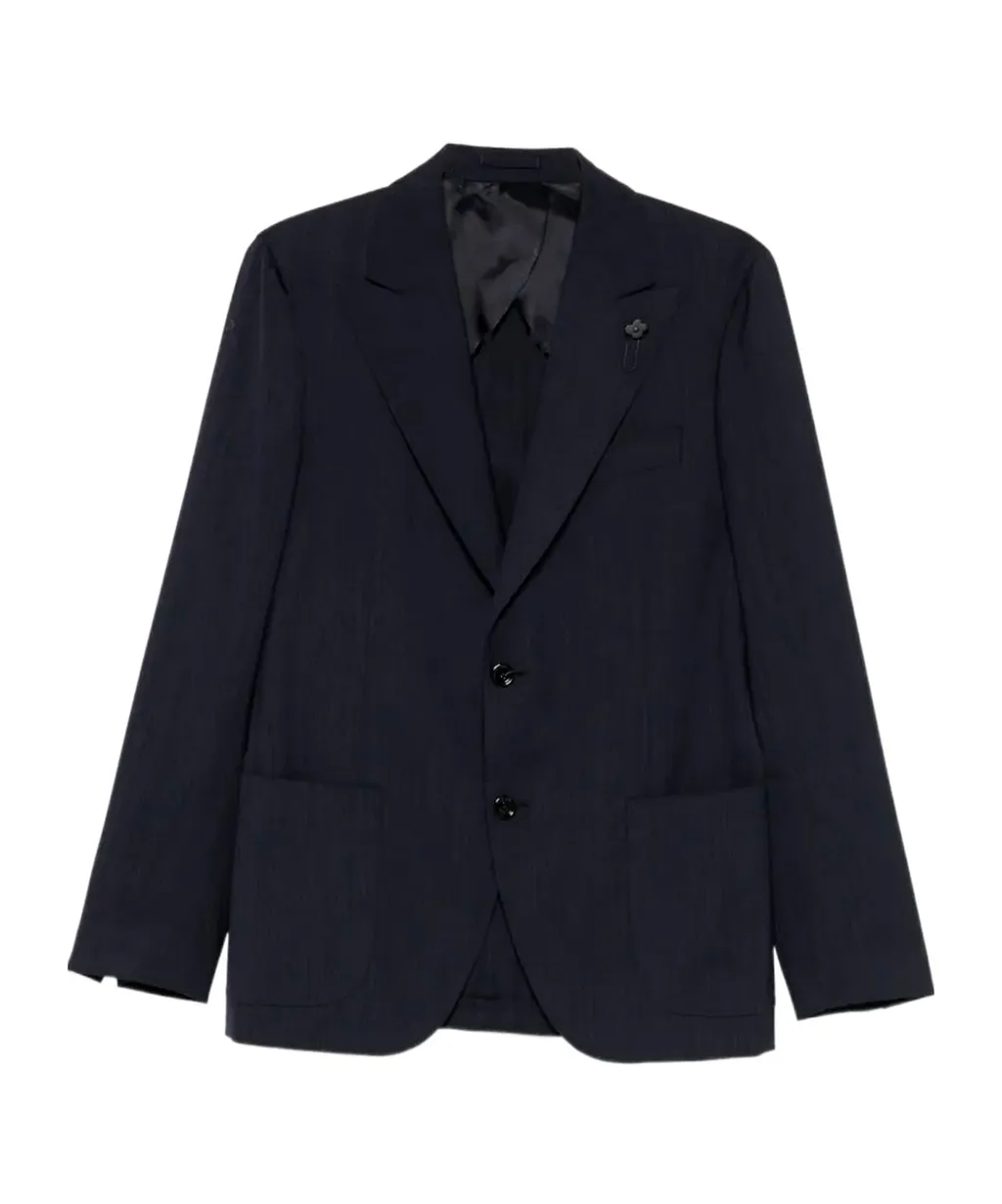 Button Pin Virgin-Wool Jacket