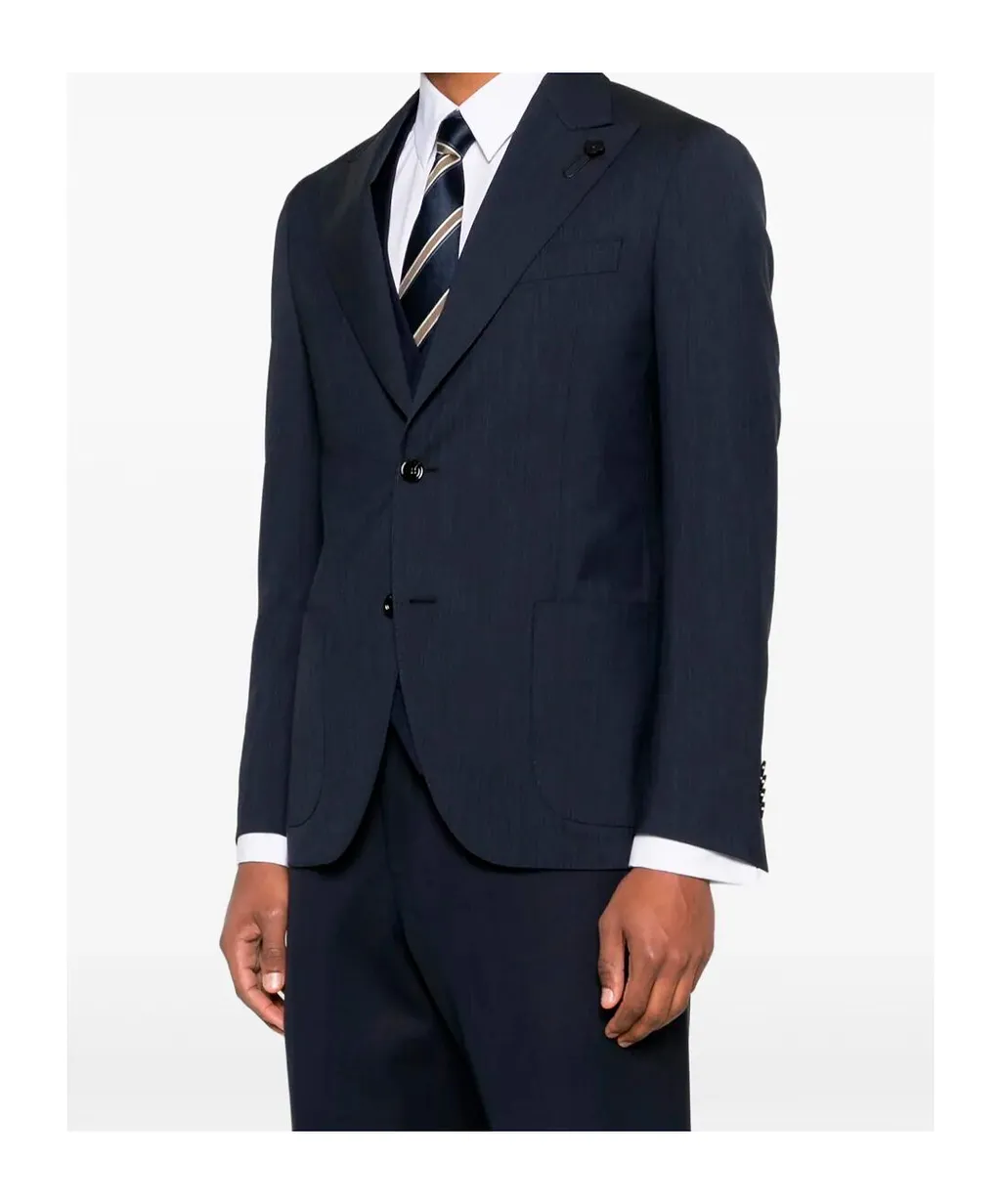 Button Pin Virgin-Wool Jacket