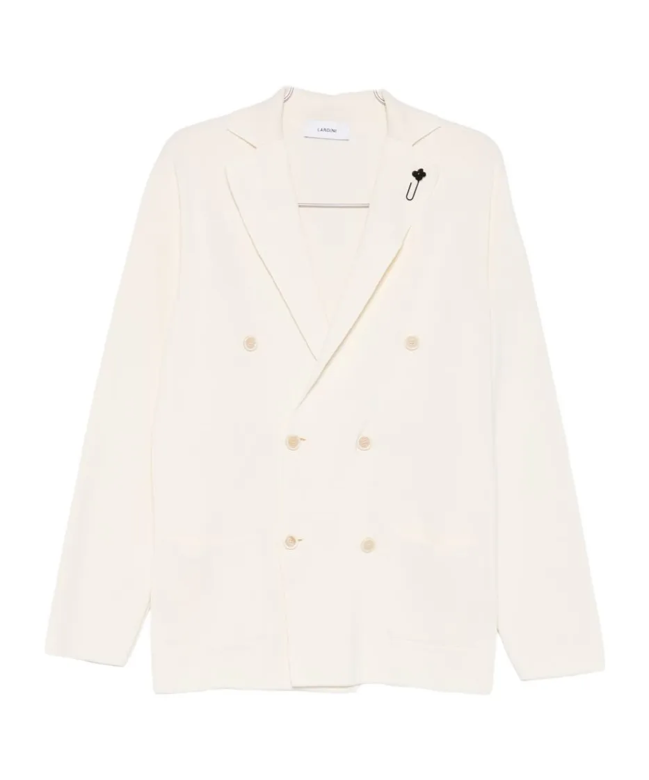 Lardini Double-Breasted Long-Sleeved Jacket