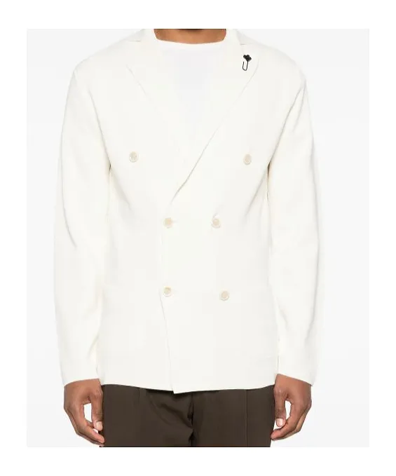 Lardini Double-Breasted Long-Sleeved Jacket