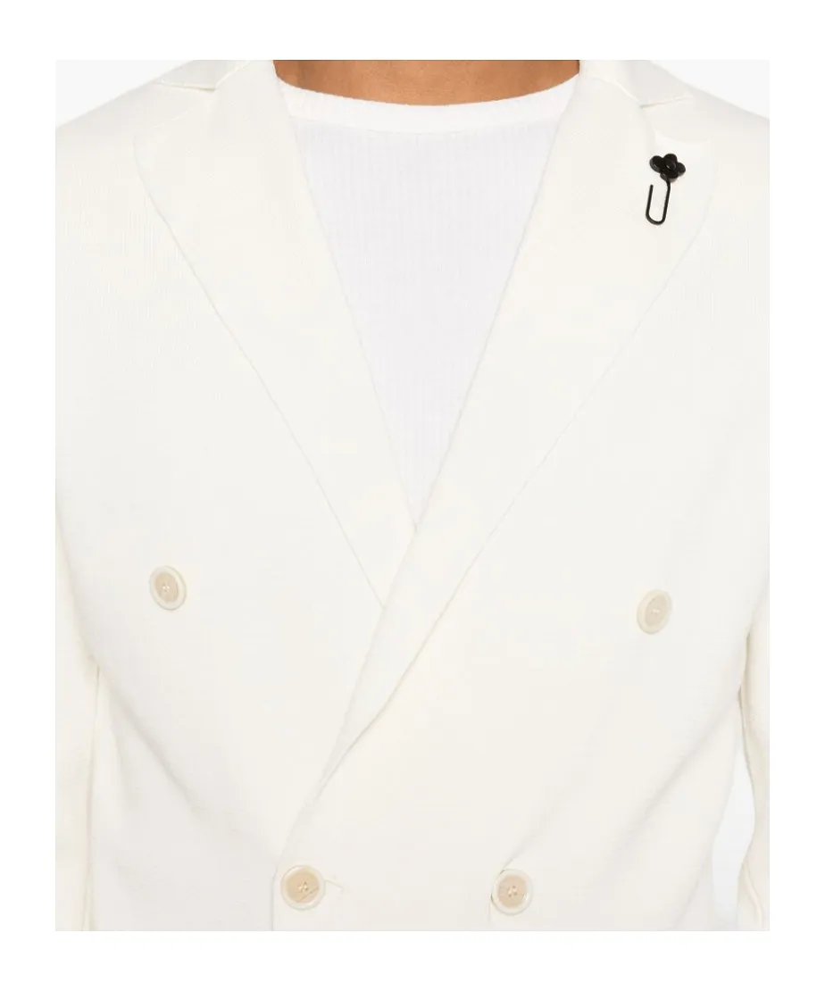 Lardini Double-Breasted Long-Sleeved Jacket