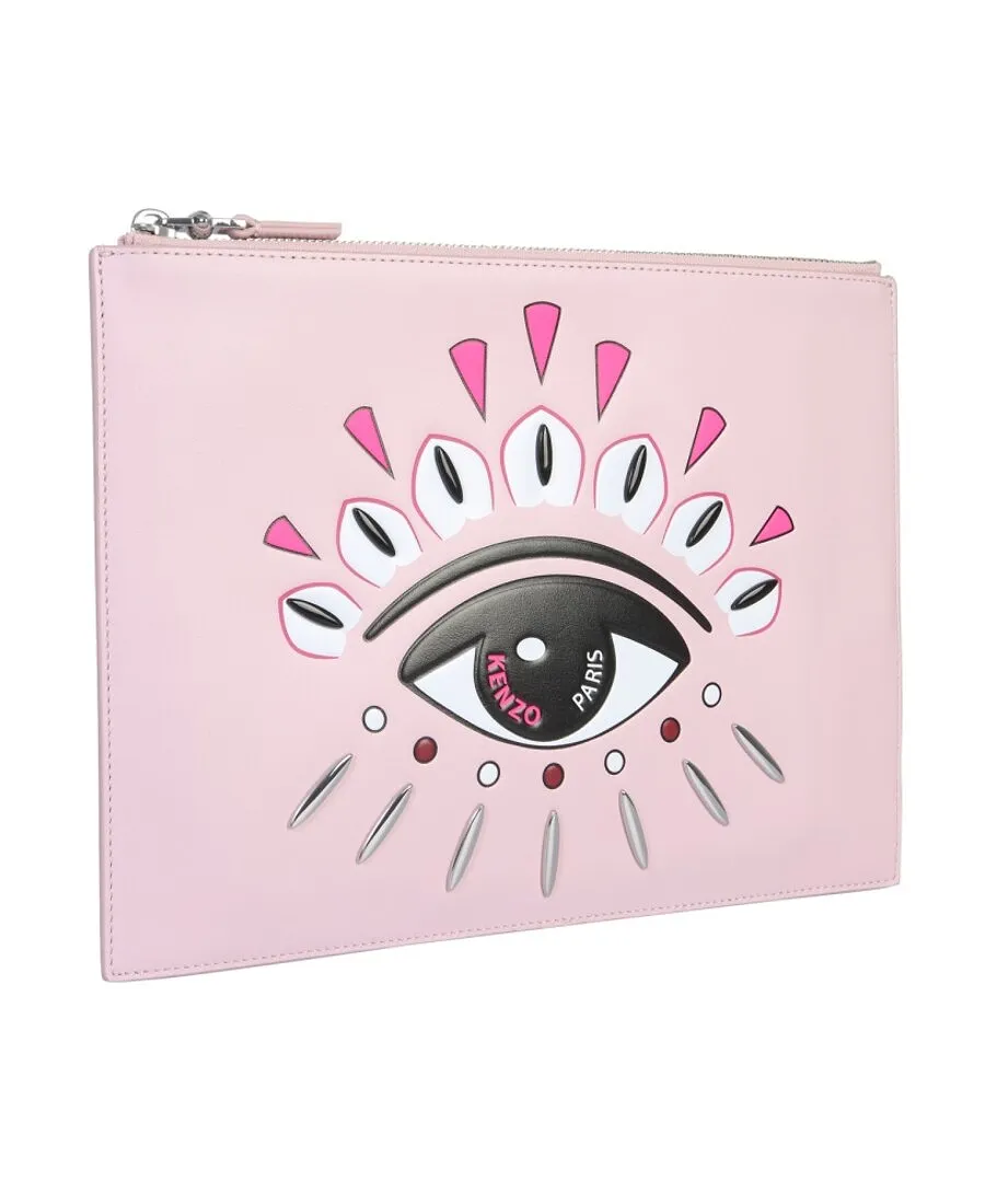 Embossed Eye Logo Clutch