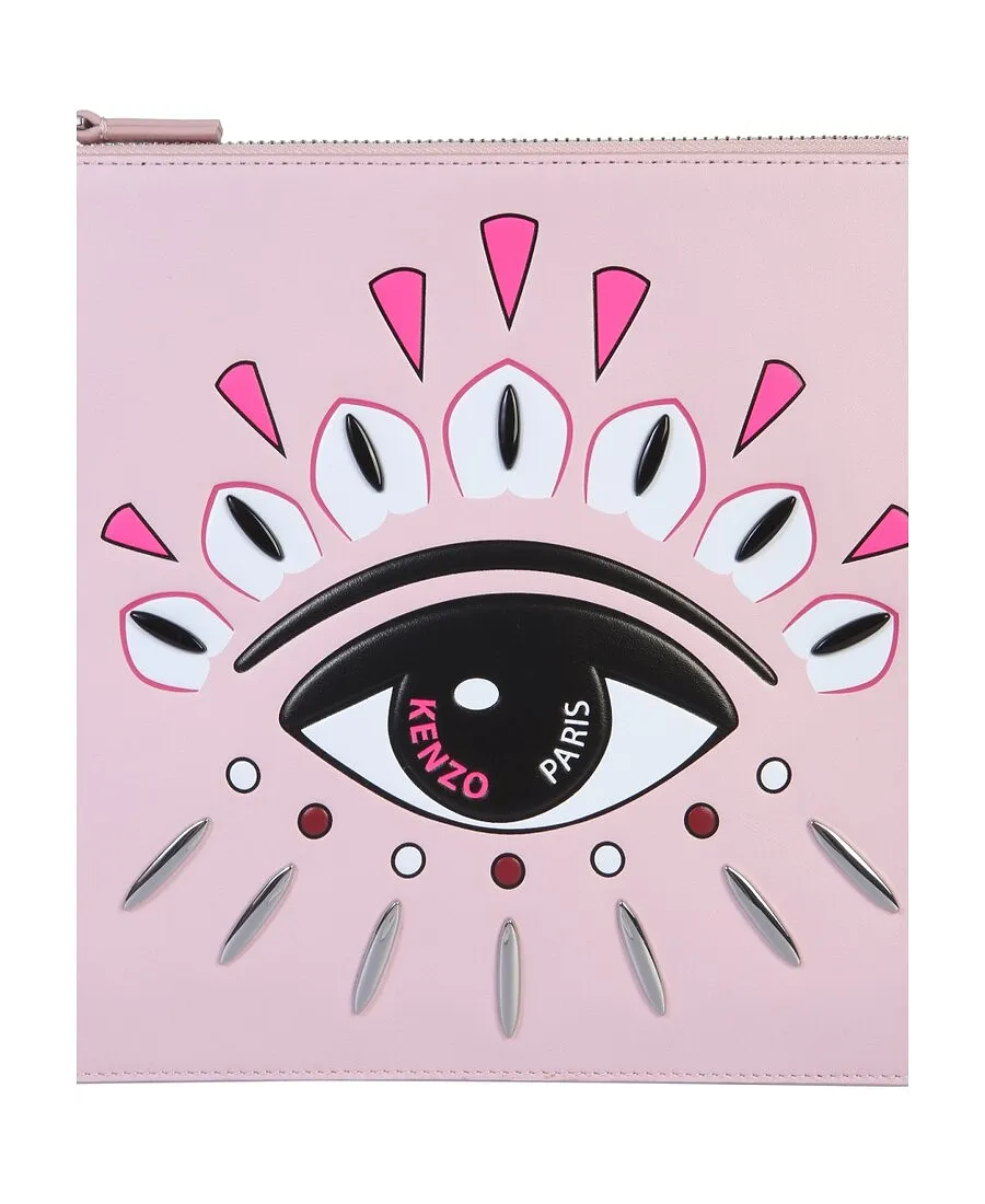 Embossed Eye Logo Clutch