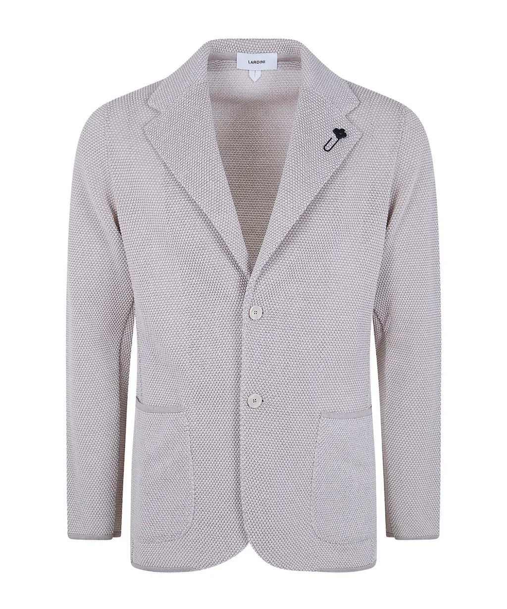 Lardini Single-Breasted Knitted Jacket