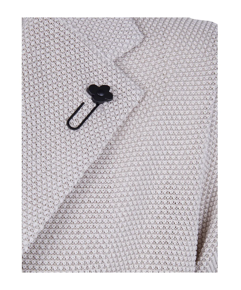 Lardini Single-Breasted Knitted Jacket