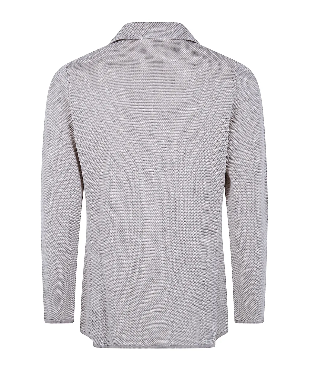 Lardini Single-Breasted Knitted Jacket