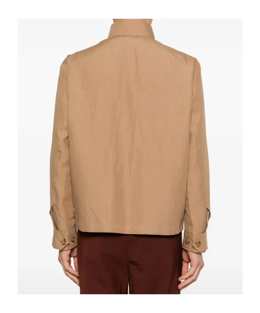 Lardini High Collar Zip Jacket