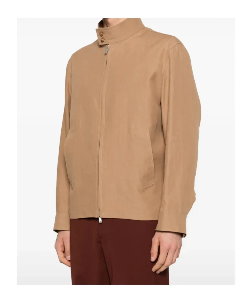 Lardini High Collar Zip Jacket